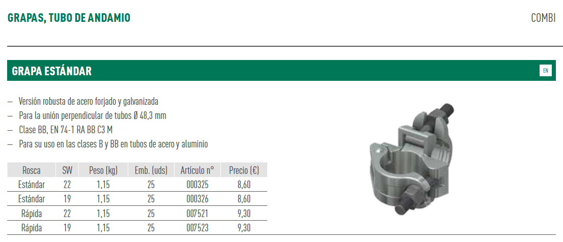 SF GRAPA ESTÁNDAR SW 22